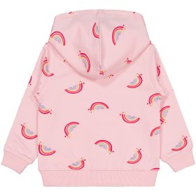   Civil Szivárványos rózsaszín kislány belül bolyhos melegítőfelső