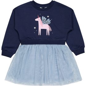 Civil Unikornis kék kislány ruha