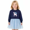 Civil Unikornis kék kislány ruha