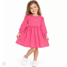 Civil Szíves pink kislány ruha