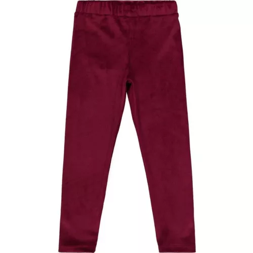 Civil Bordó puha bársony kislány leggings