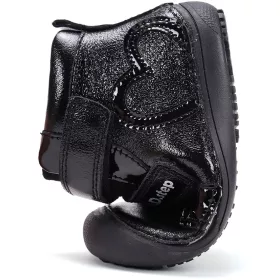 D.D.Step Barefoot Szíves fekete lány cipő