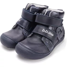 D.D.Step Barefoot Szíves éjkék kislány cipő