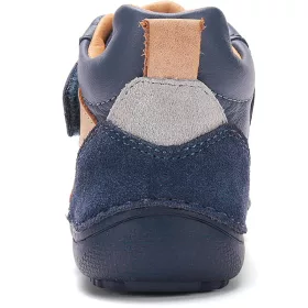 D.D.Step Barefoot Sötétkék-drapp kisfiú cipő