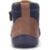 D.D.Step Barefoot Barna-éjkék kisfiú cipő