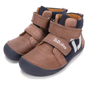 D.D.Step Barefoot Barna-éjkék kisfiú cipő