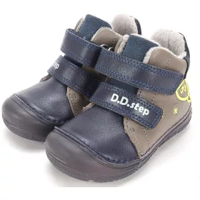   D.D.Step Űrhajós szürke-kék bélelt fluoreszkáló kisfiú cipő 