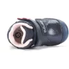 D.D.Step Szíves sötétkék fluoreszkáló bélelt kislány cipő