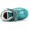 D.D.Step Szíves türkiz fluoreszkáló bélelt kislány cipő