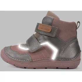D.D.Step Barefoot Rózsaszín-ezüst bélelt kislány cipő