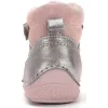 D.D.Step Barefoot Rózsaszín-ezüst bélelt kislány cipő