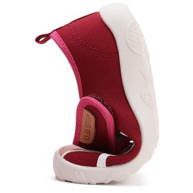   D.D.Step Barefoot Cicás piros kislány szobacipő/vászoncipő