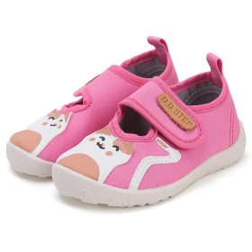   D.D.Step Barefoot Cicás rózsaszín kislány szobacipő/vászoncipő