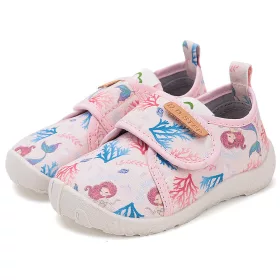   D.D.Step Barefoot Sellős rózsaszín kislány szobacipő/vászoncipő