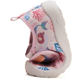   D.D.Step Barefoot Sellős rózsaszín kislány szobacipő/vászoncipő  