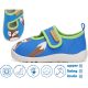D.D.Step Barefoot Rókás kék kisfiú szobacipő/vászoncipő