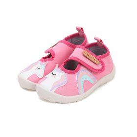   D.D.Step Barefoot Unikornis rózsaszín kislány szobacipő/vászoncipő