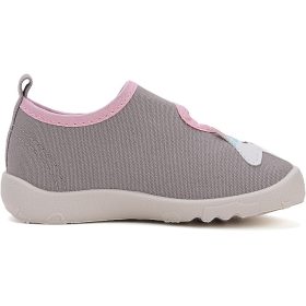   D.D.Step Barefoot Unikornis szürke kislány szobacipő/vászoncipő