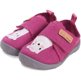   D.D.Step Barefoot Jegesmedvés fukszia kislány szobacipő/vászoncipő