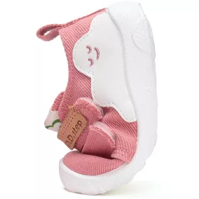   D.D.Step Barefoot Felhős púder kislány szobacipő/vászoncipő