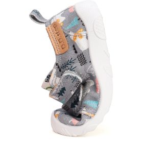   D.D.Step Barefoot Jegesmedvés szürke kisfiú szobacipő/vászoncipő