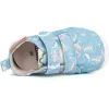 D.D.Step Barefoot Sellős világoskék kislány szobacipő/vászoncipő
