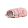 D.D.Step Barefoot Szivárványos rózsaszín kislány szobacipő/vászoncipő