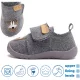 D.D.Step Barefoot Rozmáros szürke kisfiú szobacipő/vászoncipő