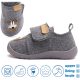 D.D.Step Barefoot Rozmáros szürke kisfiú szobacipő/vászoncipő