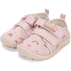   D.D.Step Barefoot Szivárványos kislány szobacipő/vászoncipő