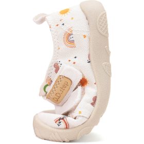   D.D.Step Barefoot Szivárványos fehér kislány szobacipő/vászoncipő