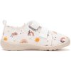 D.D.Step Barefoot Szivárványos fehér kislány szobacipő/vászoncipő
