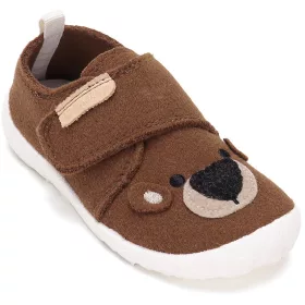   D.D.Step Barefoot Macis csokoládé kisfiú szobacipő/vászoncipő