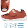 D.D.Step Barefoot Tigrises barna kisfiú szobacipő/vászoncipő