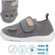 D.D.Step Barefoot Elefántos szürke kisfiú szobacipő/vászoncipő