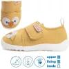 D.D.Step Barefoot Baglyos mustár unisex szobacipő/vászoncipő