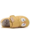 D.D.Step Barefoot Baglyos mustár unisex szobacipő/vászoncipő
