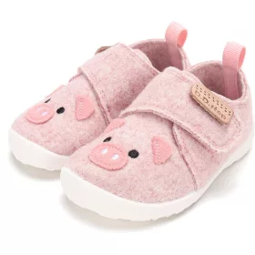   D.D.Step Barefoot Malacos rózsaszín kislány szobacipő/vászoncipő
