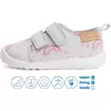 D.D.Step Barefoot Mintás szürke kislány szobacipő/vászoncipő