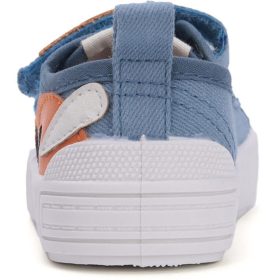 D.D.Step Kutyás kék kisfiú vászoncipő