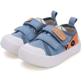 D.D.Step Kutyás kék kisfiú vászoncipő