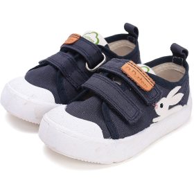 D.D.Step Nyuszis sötétkék kislány vászoncipő 