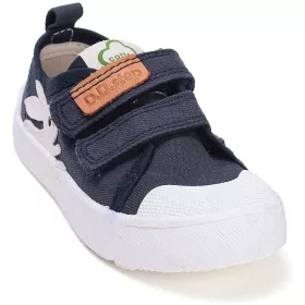 D.D.Step Nyuszis sötétkék kislány vászoncipő