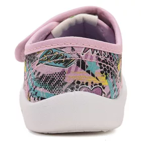 D.D.Step Feliratos kislány vászoncipő