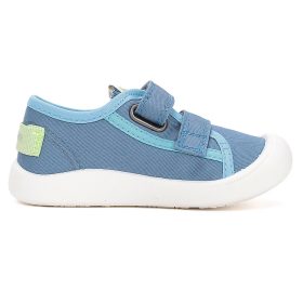 D.D.Step Színescsíkos acélkék kisfiú vászoncipő