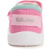 D.D.Step Színescsíkos pink kislány vászoncipő
