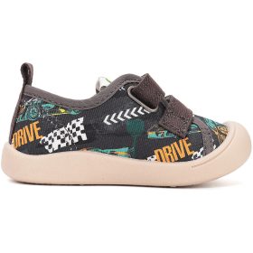 D.D.Step Versenyautós grafit kisfiú vászoncipő