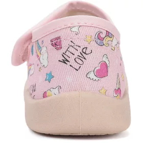D.D.Step Unikornis rózsaszín kislány vászon félcipő