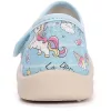 D.D.Step Unikornis kék kislány vászon félcipő