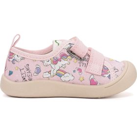 D.D.Step Unikornis rózsaszín kislány vászoncipő